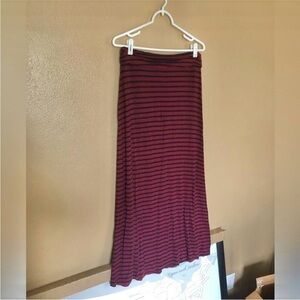 JCrew Striped Maxi Skirt Size S